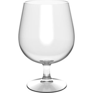 6x Speciaalbierglazen halve liter/52 cl/520 ml transparant van onbreekbaar kunststof - Speciaalbier glazen