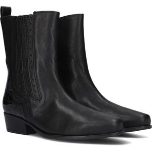 Gabor 674.1 Enkellaarsjes - Enkelboots met rits - Dames - Zwart - Maat 40,5