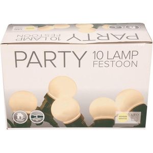 Festoon buitenfeestverlichting opal lampbolletjes 5 m