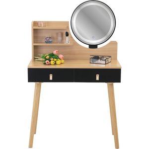 Kaptafel met LED-spiegel SCANDI cosmetica Scandinavisch