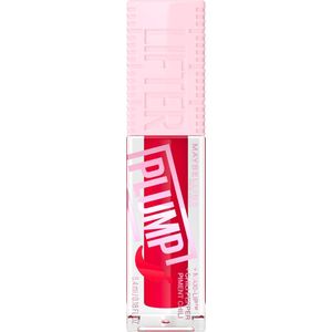 Maybelline - Lifter Plump - Lip Plumping lipgloss - langdurig vollere lippen - verwarmende sensatie met 5% Maxi-Lip™ en chilipeper - Red Flag - 5,4 ml