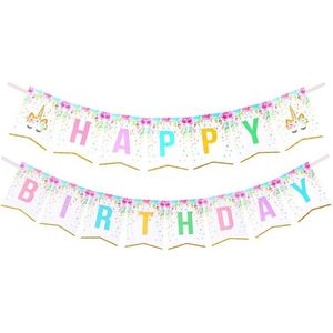 Happy Birthday Slinger Unicorn Verjaardag Versiering Feest Versiering Kinderfeestje Happy Birthday Decoratie