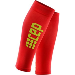 CEP - Ultralight calf sleeves - rood/groen - Maat (kuitomtrek): Dames II: Kuitomtrek 25 - 31 cm