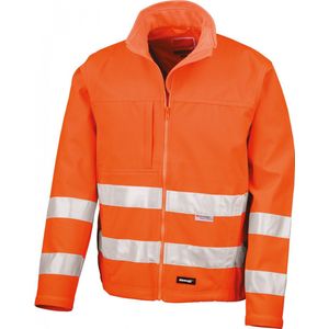 Jas Unisex XXL Result Lange mouw Fluorescent Orange 93% Polyester, 7% Elasthan