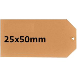 Label HF2 karton Nr0 200gr, 25x50mm 1000 st,