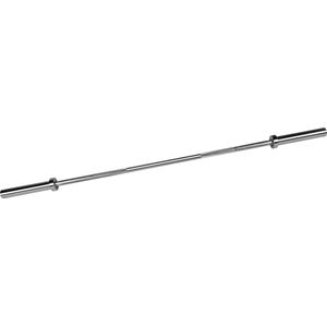 RYZOR Halterstang olympisch van 180 cm - Halterset - Barbell stang - Fitness stang - Bankdrukken - Gewichtheffen - Krachtbenodigdheden - Fitness en training - Gewichten - Staal - 50 mm - Zilver