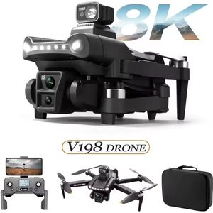 V198 Drone - 8K - Gps - Professionele - Hd Camera - Opvouwbaar - Quadcopter - Dual-Camera - 25 minuten vliegtijd - 3 KM bereik - 5GHz Wifi FPV -1 click return- GPS - 8K camera's - 1 batterij - Hindernisvermijding - Zonder Vliegbewijs