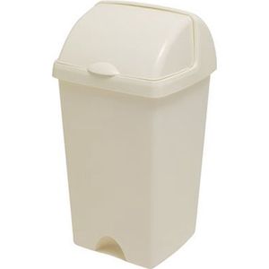 Afvalbak 'Nox' - Roll Top Prullenbak - 50 liter - Crème