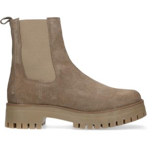 Sacha - Dames - Taupe suède chelsea boots - Maat 42