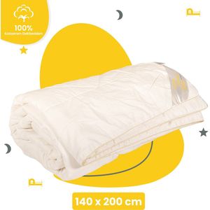 Sleep Comfy - Cooler Series - Katoen Zomer Dekbed | 140x200 cm - 30 dagen Proefslapen - Anti Allergie, Katoen en Fris - Eenpersoons Dekbed- Ventilatie - Zomerdekbed