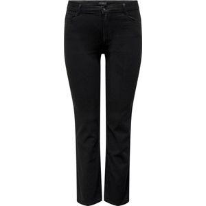 ONLY CARMAKOMA CARAUGUSTA HW ST DNM JEANS BLACK NOOS Dames Jeans - Maat 48 X L32