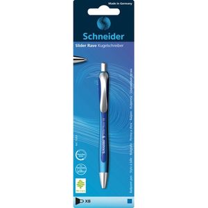 balpen Schneider Rave XB blauw op blister doos met 5 stuks