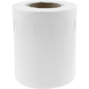 BeMatik - Rol van 160 zelfklevende etiketten compatibel met Dymo S0719250 en 14681 57 mm DVD 4-pack