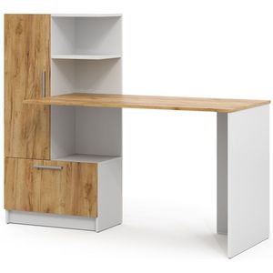 Vicco TomyBureau – 150 x 59 cm Eik wit/goud