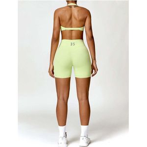 June Spring - Sport Legging (kort) - Maat XL/Extra Large - Kleur: Groen - Vocht afvoerend - Flexibel - Comfortabel - Duurzame Kwaliteit - Sportlegging voor vrouwen - Met ondersteuning