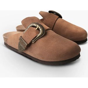 Genuins-Huma Velour Terra-Loafers-Maat 36