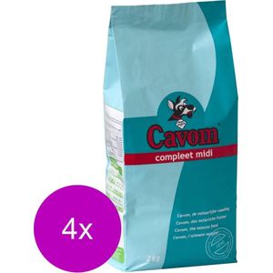 Cavom Compleet Midi - Hondenvoer - 4 x 2 kg