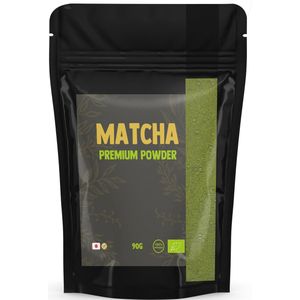 Cupplement - Matcha Premium 90 Gram - Biologisch - Zonder Bamboe Whisk & Klopper - Culunary Thee Poeder - Starter set