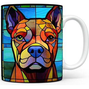 Mok met Pit Bull Beker voor koffie of tas voor thee, cadeau voor dierenliefhebbers, moeder, vader, collega, vriend, vriendin, kantoor