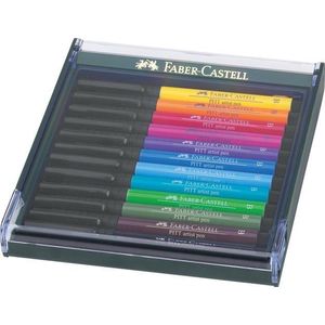 Faber-Castell tekenstift - Pitt Artist Pen - Bright - 12 stuks - FC-267421