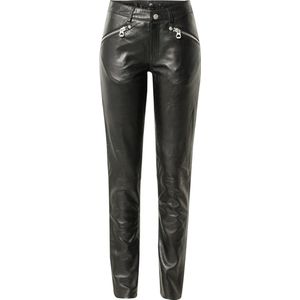 Gipsy Zipa Dames Lederen broeken - zwart - XXL