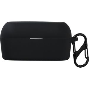 kwmobile cover voor oordopjes case - geschikt voor Technics EAH-AZ60E-S - Trendy beschermhoes draadloze oordopjes in zwart