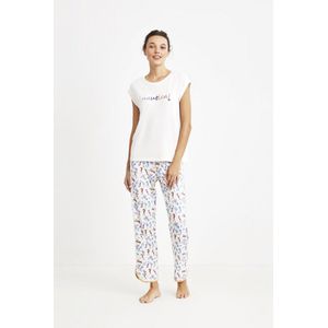 Nautica - Dames Pyjama Set, Korte Mouwen - L