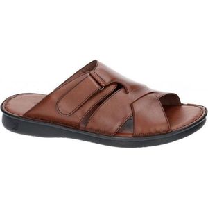 Fbaldassarri -Heren -  cognac/caramel - pantoffel/slippers - maat 39