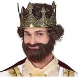 Guircia verkleed kroon voor volwassenen - goud - latex - koning - koningsdag/carnaval