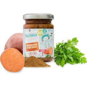 Sienna & Friends - Bio Babyvoeding - Marokkaanse Veggiesaus - voor Baby's en Kinderen - 130 gram - Vanaf 8 Maanden