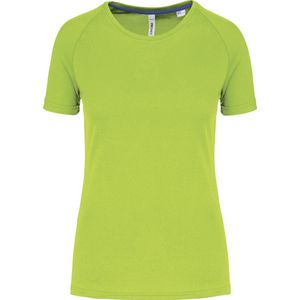 PROACT® Gerecycled damessport-T-shirt met ronde hals PA4013 - Lime - XXL