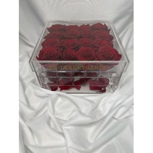 Cadeau box met rozen - Long life rozen- AG Luxurygifts - rozen - bloemen - luxe cadeau - Verjaardag cadeau - flower box - cadeau - flowers - luxurygifts - Kerst cadeau - Valentijnsdag cadeau -