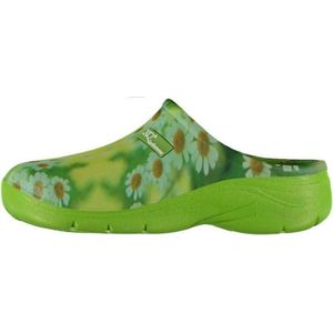 Xq Gardenwear Tuinklompen Madelief Dames Rubber Groen Maat 39