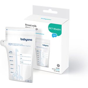 Babyono - Moedermelk Bewaarzakjes - Moedermelkbewaarzakjes - Gemakkelijke etiketteren - 180 ml - 30 stuks - 1084