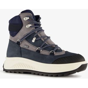 Be Mine leren dames veterboots grijs blauw - Maat 42 - Uitneembare zool