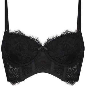 Hunkemöller Voorgevormde longline beugel bh Arabella Zwart D85