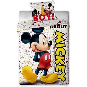 Disney Mickey Mouse Mad About Dekbedovertrek 140 X 200 Cm - 70 x 90 cm