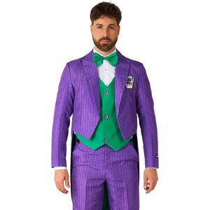 Suitmeister Joker Kostuum - Heren Halloween Kostuum - Batman DC Comics - Paars - Maat: 2XL