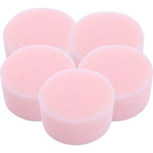 Schmink sponsjes - 5x - rond - roze