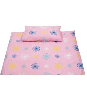 Briljant Baby Dekbedovertrek Pien - Ledikant- 100x135 + Sloop 40x60 - Pink