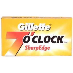 Gillette Double Edge Blades Scheermesjes 7 O'Clock SharpEdge (5 stuks)