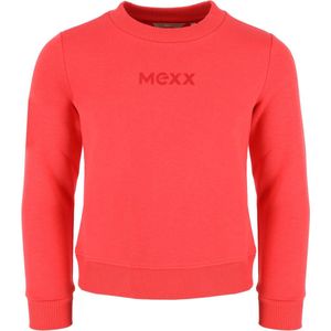 Crew Neck Sweater Meisjes - Coral Rood - Maat 110-116