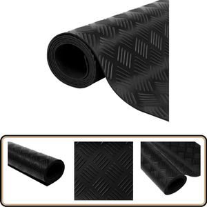 vidaXL Rubberen anti-slip vloermat 2x1m - Traanplaat Rubberen Mat - Antislip Mat - Vloerbescherming - Kofferbakbescherming - Vloerbedekking