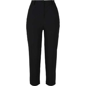 Urban Classics - High Waist Cropped Broek - S - Zwart