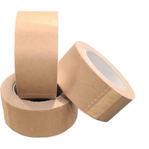 Papieren Tape 3 rollen - Milieubewust bezig - 50 mm × 50 m - Recyclebaar - 3 Rollen - Verpakkingstape