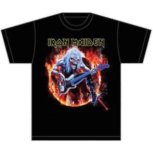 Iron Maiden - Fear Live Flames Heren T-shirt - L - Zwart