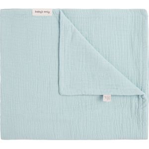 Baby's Only Wiegdeken Fresh ECO - Baby deken gemaakt uit 100% ecologisch katoen - 0.6 TOG - Misty Blue - 70x95 cm
