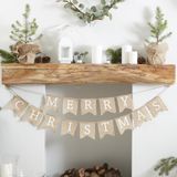 Ginger Ray - Rustic Christmas - Slinger Merry Christmas Jute