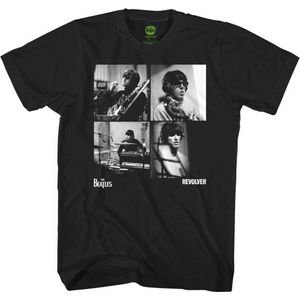 The Beatles - Revolver Studio Shots Heren T-shirt - M - Zwart