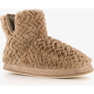 Thu!s dames pantoffels teddy pantoffels - Beige - Sloffen - Maat 41